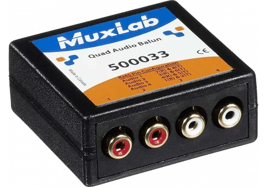 MuxLab Quad Audio Balun 500033