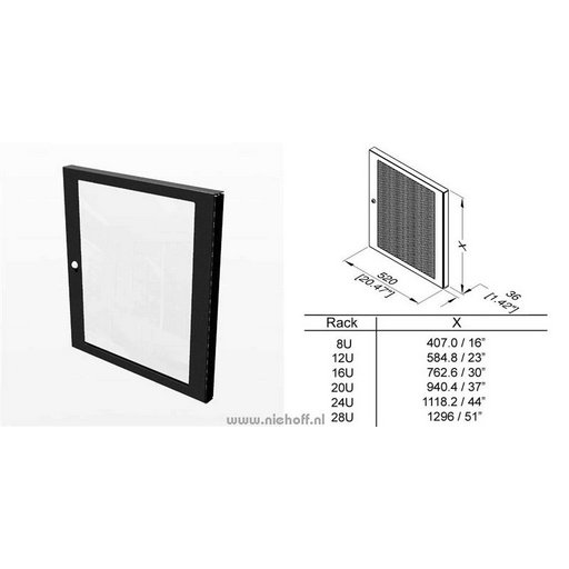 [Uit het assortiment] Rack RACK16ECO_DEUR