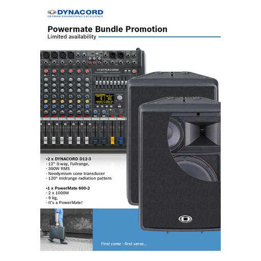 [Uit het assortiment] Dynacord PM600-3-D12-3